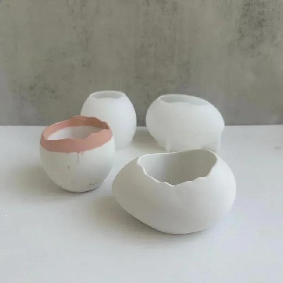 Plaster Handmade Mold Egg-shap - Echeveria Succulent ulasan dan harga