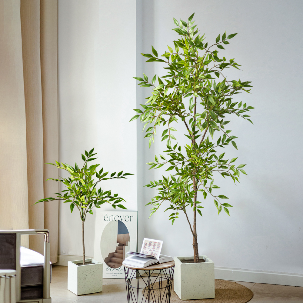 75-140cm Largen Fake Nandina T - Dracaena Marginata ulasan dan harga