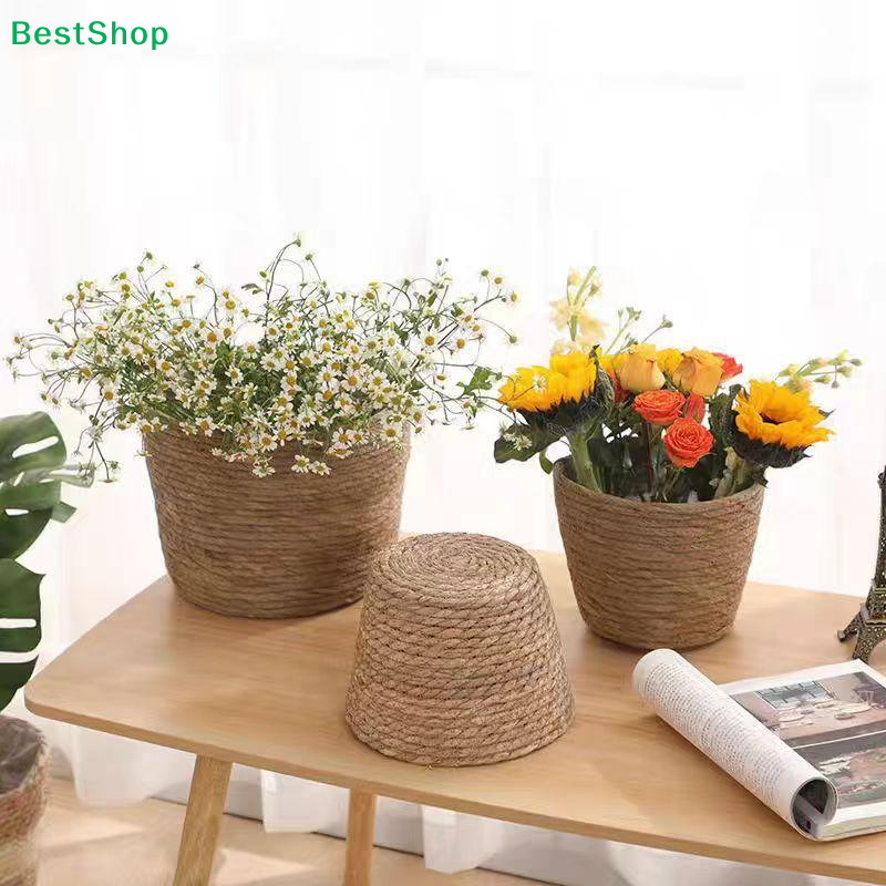 ♩Handwoven Seagrass Plant Pots - Aloe Vera Pot ulasan dan harga