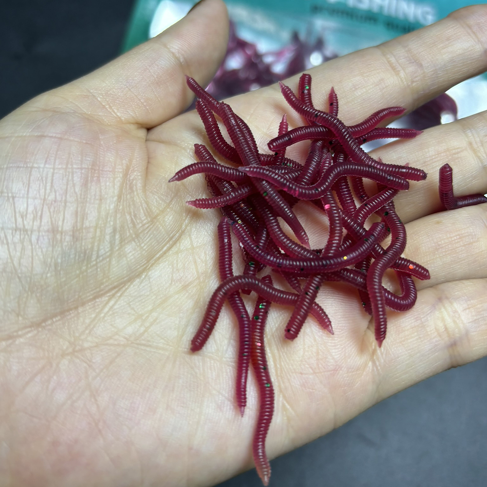 100-200pcs Soft Lure Bass Brea - Aglaonema Red ulasan dan harga