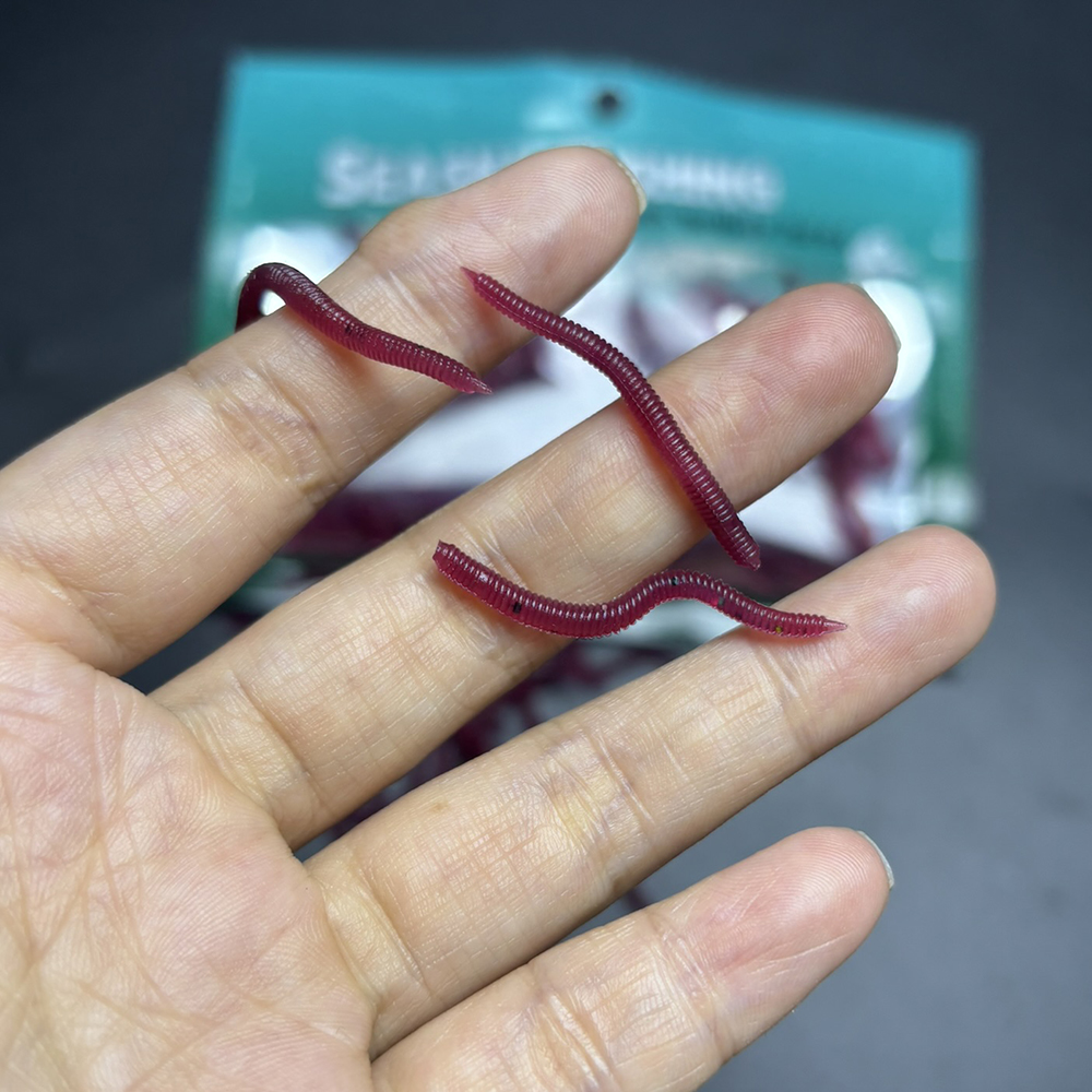 100-200pcs Soft Lure Bass Brea - Aglaonema Red ulasan dan harga